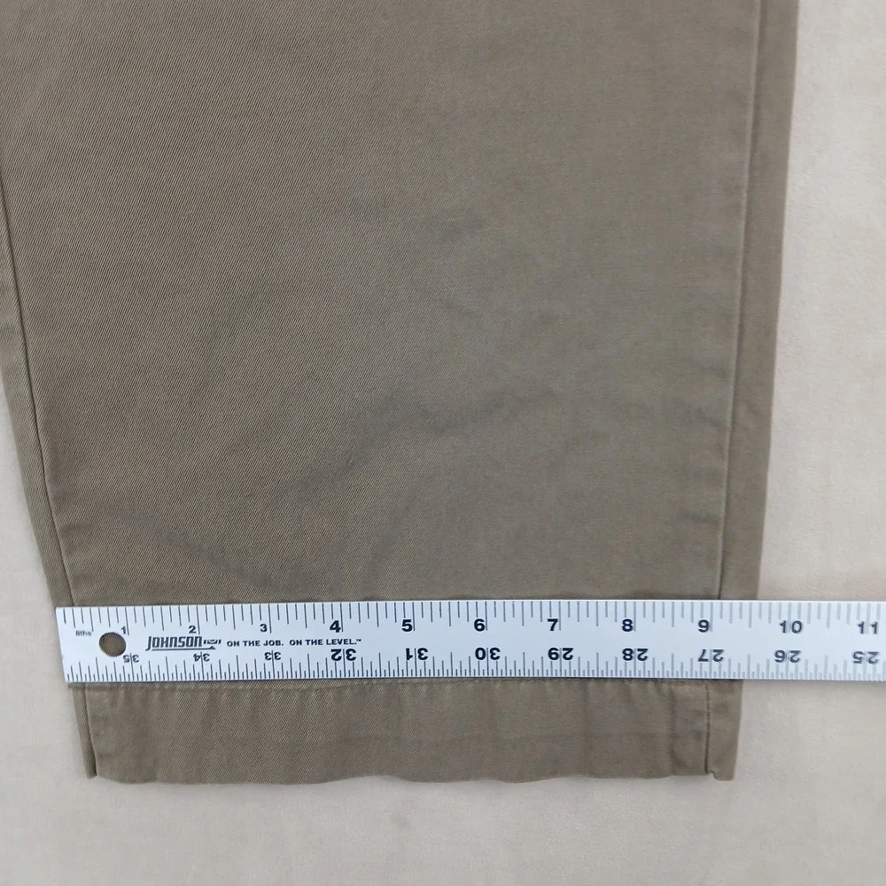 Banana Republic Boot Cut Chino 34x32 Mens Pants Brown FLAW